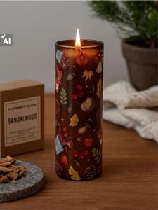 Sinsay - Ароматна свещ Sandalwood - кaфяв