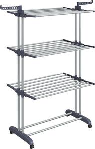 Стойка за сушене на дрехи Songmics Grey 126.6x64.2x64.2x169.2 cm