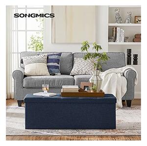 Пейка с място за съхранение, Songmics, 300 кг, LSF7IN, Син, 110 x 38 x 38 см