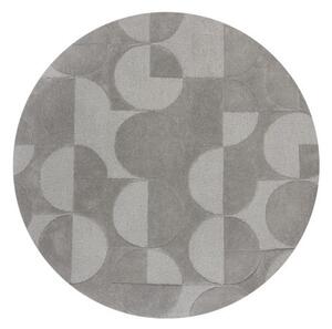 Килим Гиги Сив 160X160 см, кръгъл, Flair Rugs