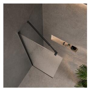 Параван за баня RIVELLE Black, 60-80×200 см, 8 мм - 60х200 см