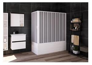 Параван за вана FLEX Vasca 3, 70х170×150 см, обков PVC, бял