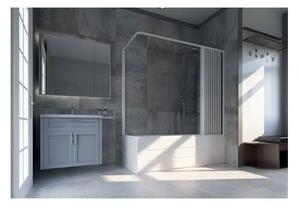 Параван за вана FLEX Vasca 4, 150х170×150 см, обков PVC, бял