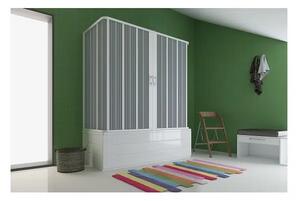 Параван за вана FLEX Vasca 5, 70х170х70×150 см, обков PVC, бял
