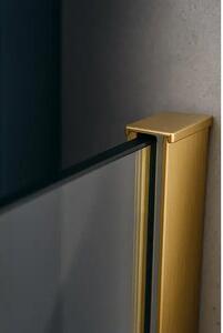 Параван за баня Walkin In, 90-120×200 см, злато - 90х200 см