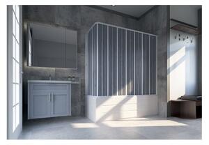 Параван за вана FLEX Vasca 4, 150х170×150 см, обков PVC, бял