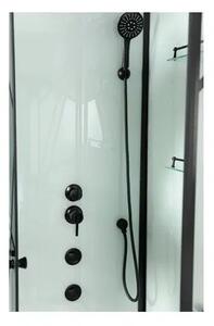 Хидромасажна душ кабина DECO BLACK, в черно - 80х120х215 см