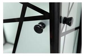 Хидромасажна душ кабина DECO BLACK, в черно - 80х120х215 см