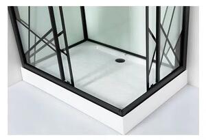 Хидромасажна душ кабина DECO BLACK, в черно - 80х120х215 см