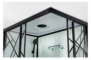 Хидромасажна душ кабина DECO BLACK, в черно - 80х120х215 см