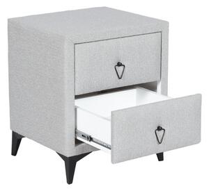 Нощно шкафче KOLAJEN LINEN, сив