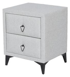 Нощно шкафче KOLAJEN LINEN, сив