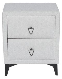Нощно шкафче KOLAJEN LINEN, сив