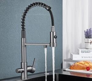 Смесител за кухня Elite PRO 3в1 - Сив