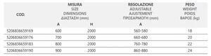 Параван за баня S7 Nero, сгъваема врата, черен - 60х200 см