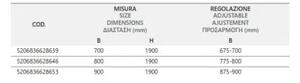 Душ кабина FLORA 500 & S-10, прозрачно стъкло, хром - 70х100х190 см