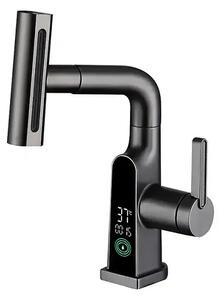 Смесител Elite PRO W46, с издърпващ се чучур и въртяща се глава - Сив