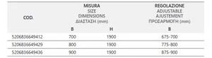 Душ кабина FLORA 500 & S-10, матирано стъкло, черен мат - 70х100х190 см