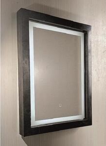 Огледало за баня LED MIRROR, с мраморна рамка - Черен