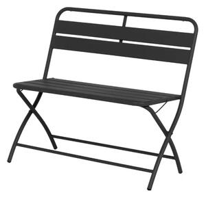 Градинска пейка SAPELE, сгъваема - Черен
