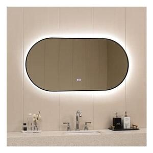 Огледало за баня LED MIRROR, 60х120 см - Черен