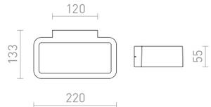 Градински фенер LED TAPA, 230V 6W 3000K