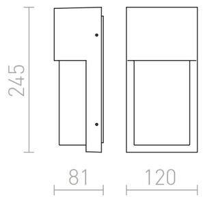 Градински фенер CHICAGO, 230V E27 18W