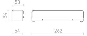 Градински фенер LED SAMPO, 230V 9W 3000K