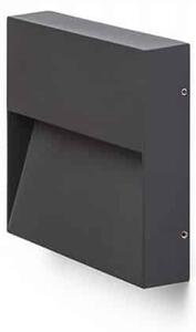 Стенна лампа LED AQILA SQ, 230V 6W 3000K - Сив
