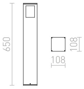 Градински фенер PONDER 65, 230V E27 18W