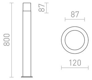 Градински фенер BONNIE, 230V E27 28W