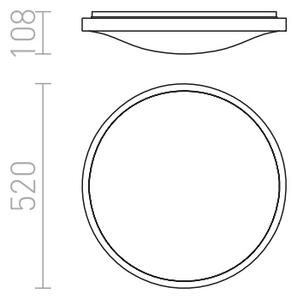 Плафон LED MELISA 52, 230V 40W 3000K