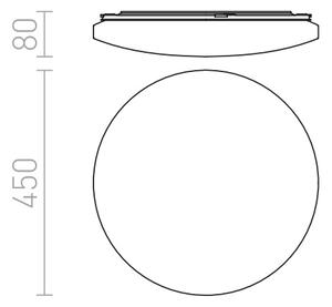 Плафон LED SEMPRE R, 230V 36W 3000K