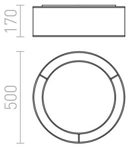 Плафон OTIS, 230V E27 3x28W - Бял