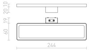 Лампа за баня LED SAVOY, 230V 8W 3000K