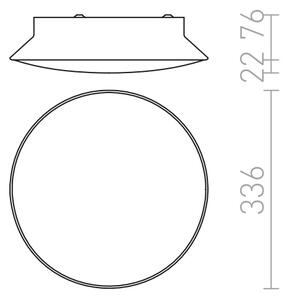 Плафон LED MARA, 230V 24W 3000K