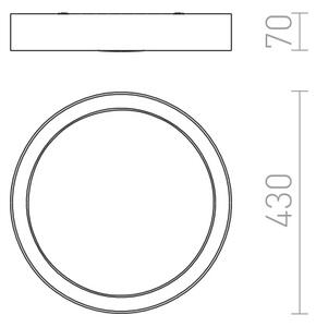 Плафон LED ALLEGRO, 230V 30W 3000K