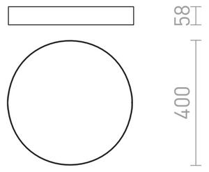 Плафон LED LARISA R 40, 230V 50W 3000K - Бял