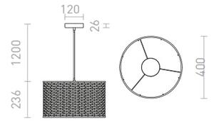 Полилей FIATLUX, 230V E27 15W
