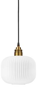 Пендел на шнур HECTOR 1xE27/15W/230V бял/месинг Ø 20 см