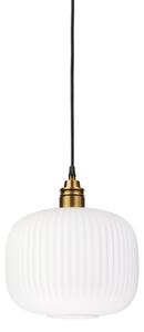 Подвесен полилей на кабел HECTOR 1xE27/15W/230V, бял/месинг, диаметър 25 см
