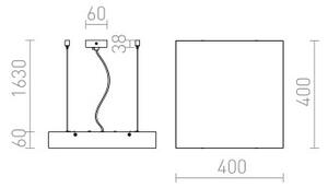 Висяща лампа STRUCTURAL 40, 230V 2G11 2x24W