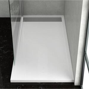 Душ корито правоъгълно ELEMNT Slim, бяло - 80х120х5 см