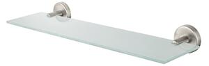 Стъклена полица INOX SATEN