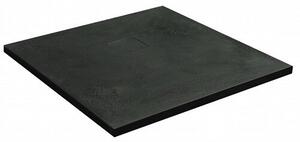 Душ корито ROUGH Stone, 80-90 см - 80х80х4 см., Черен