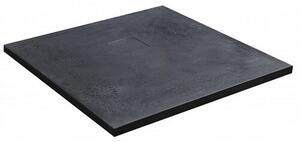 Душ корито ROUGH Stone, 80-90 см - 80х80х4 см., Тъмно сив