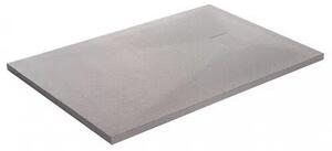 Душ корито ROUGH Stone, 100-160х80х4 см - 100х80х4 см., Бял