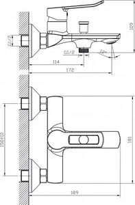 Душ комплект 3в1 ICT 5007-3, хром