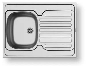 Мивка за кухня INTERNATIONAL 1B 1D, инокс - 80х50 см