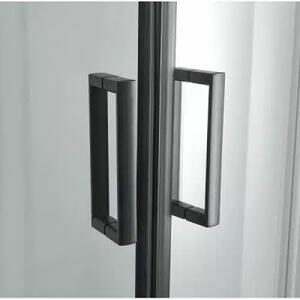 Душ кабина с две отваряеми врати ELITE Black 2 - 80х80х195 см